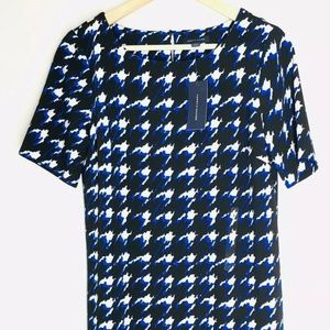 Tommy Hilfiger Patterned Shift Dress Sheath